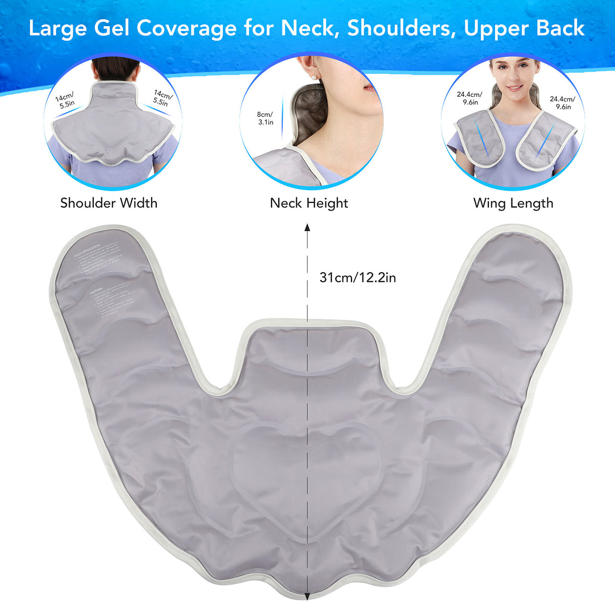 Shoulder & Neck Gel Compress – Dual Hot/Cold Therapy