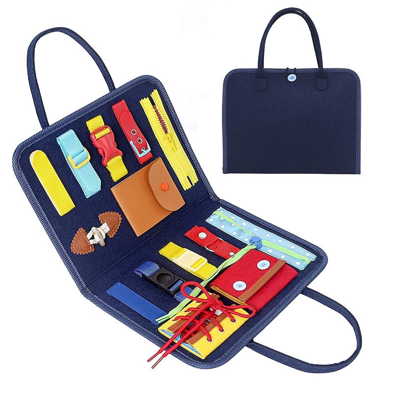 Montessori Busy Board for Hands-On Dressing Skills