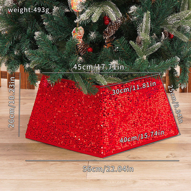 Sequin Christmas Tree Skirt for a Festive Tree Base