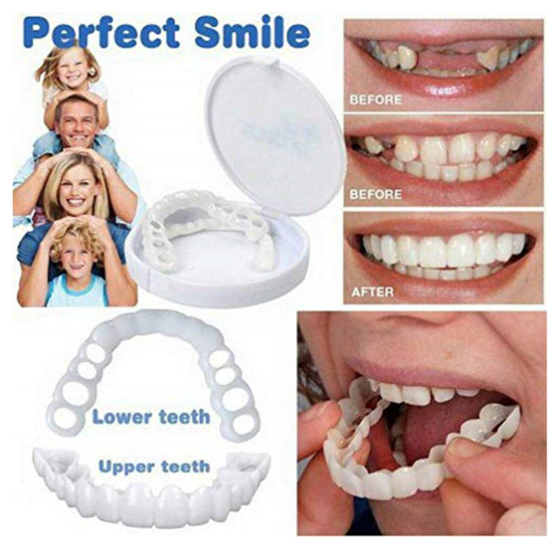 Costume Dental Braces — Realistic Fake Teeth, Upper & Lower