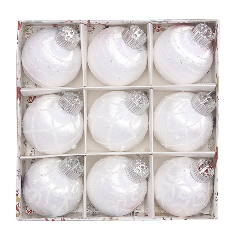 Christmas Baubles 9-Piece Set for a Polished Festive Tree