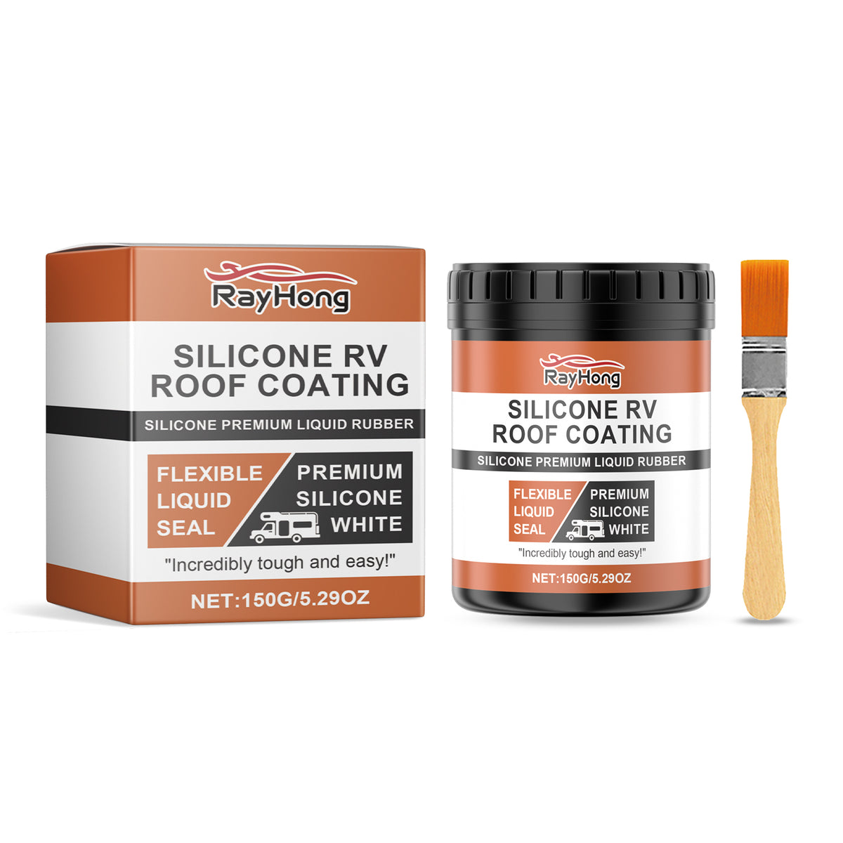 Silicone RV Roof Coating for Waterproof Leak Repair
