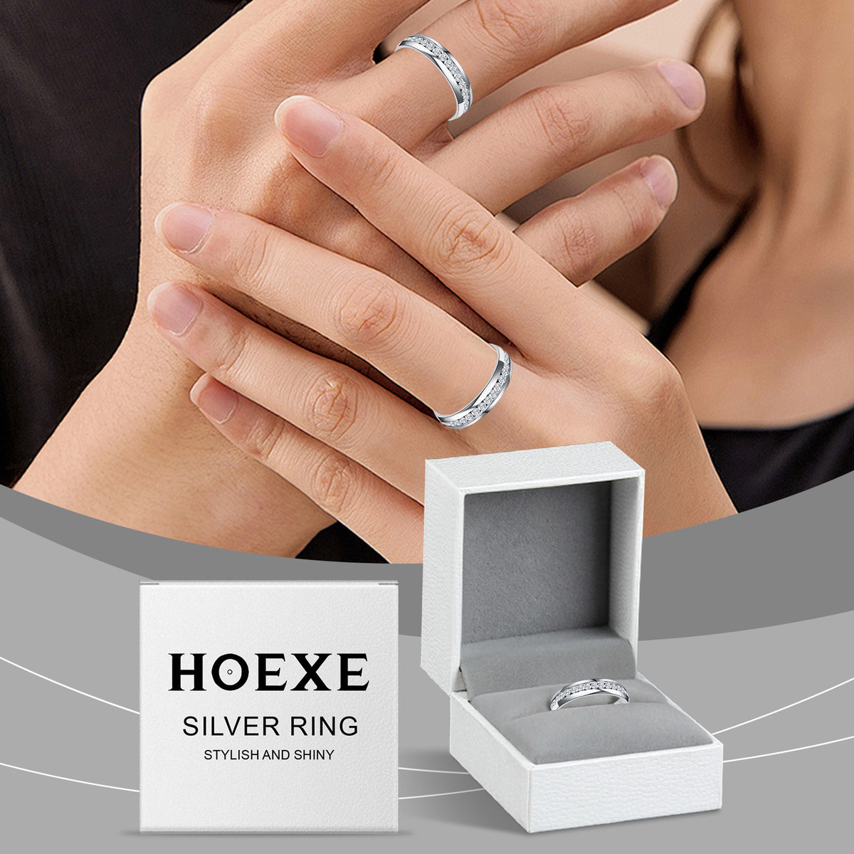 Silver Dot Diamond Ring for Comfortable Daily Wear