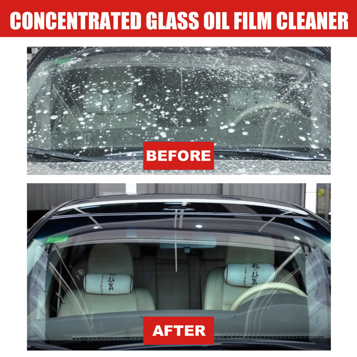 Automotive Glass Cleaner for Clearer Road Visibility