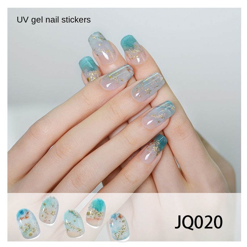 Semi-Cured UV Gel Nail Stickers — Salon Art in Seconds
