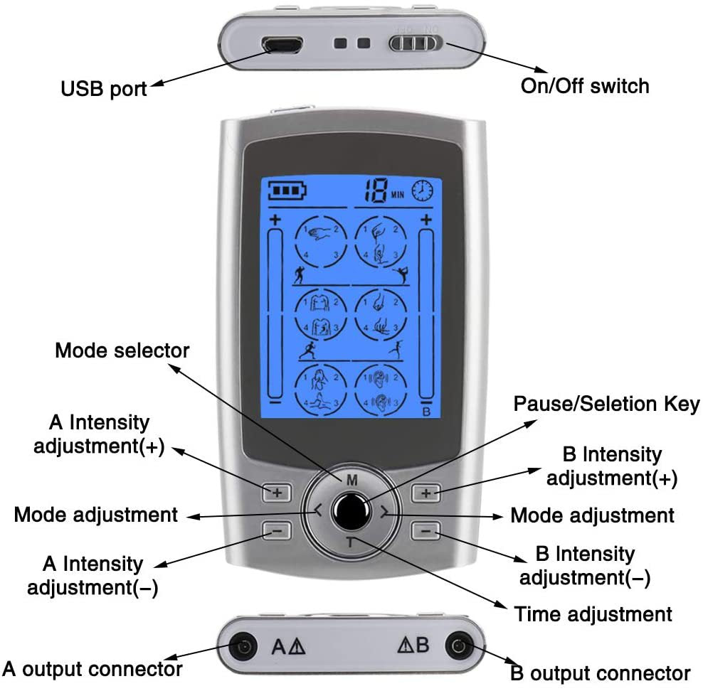 TENS Unit with 24 Modes — Clinical Pain Relief Machine