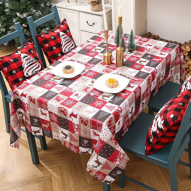 Christmas Tablecloth Festive Holiday Dining Table Decor