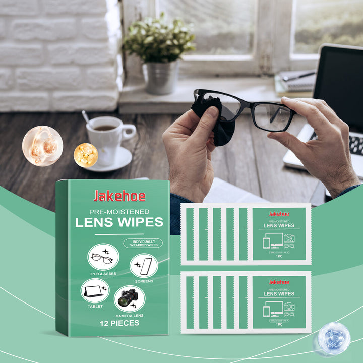 Lens Cleaning Wipes for Streak-Free Screens & Glasses