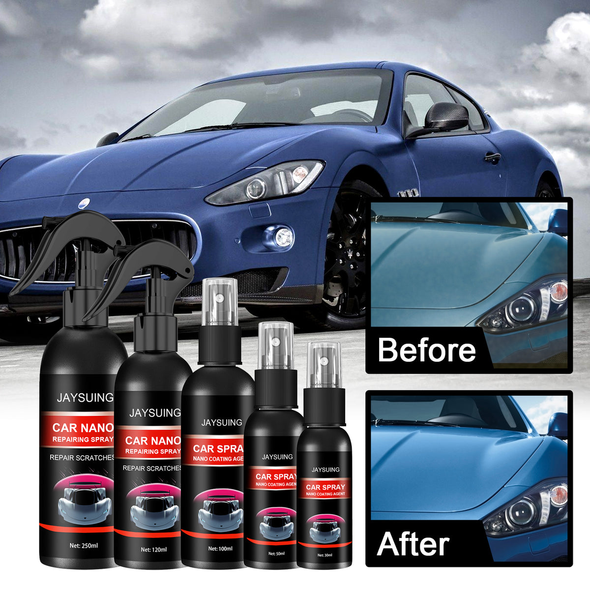 Car Coating Spray for Glossy Scratch Protection Finish