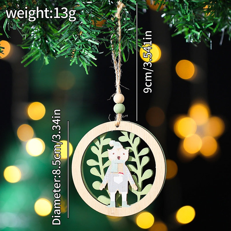 Wooden Christmas Ornaments for Rustic Holiday Charm