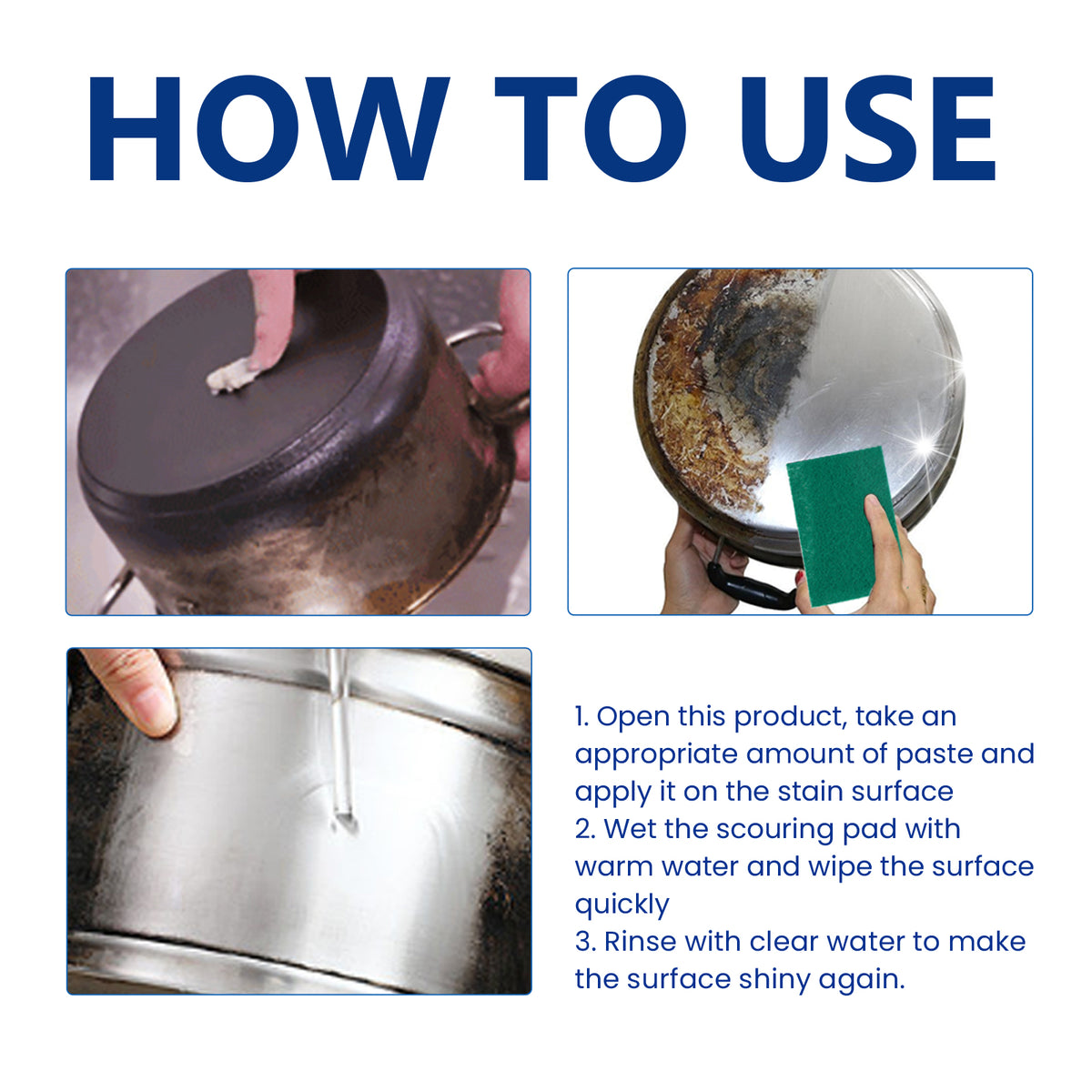 Kitchen Cleaning Cream for Baked-On Grease & Grime