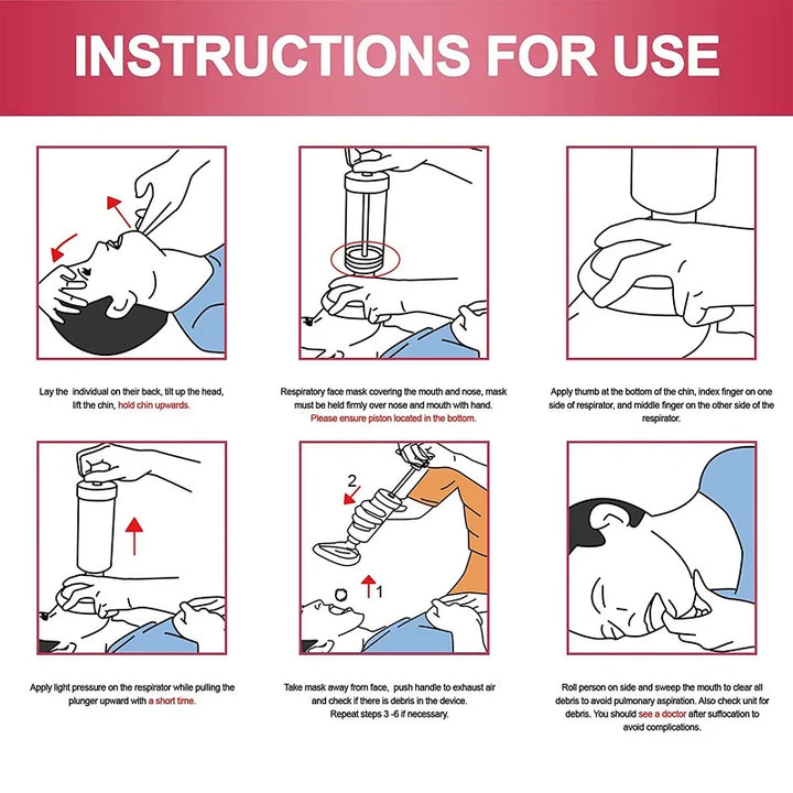 Choking Suction Device — Instant Emergency Airway Clearance