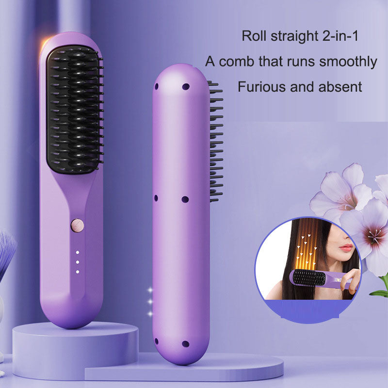 Wireless Heated Comb for Quick Smooth Hair Touch-Ups