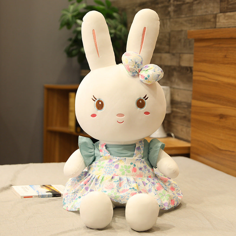 Floral Rabbit Plush Doll Gift for Girls | Soft Decor