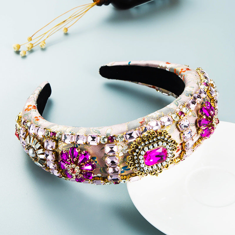 Embellished Hair Hoop for Dramatic Formal Evening Looks