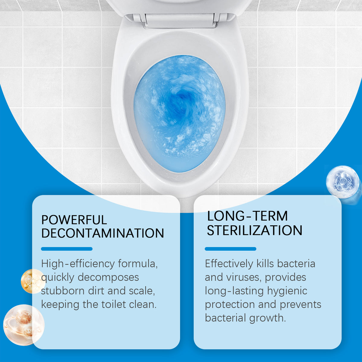 Foam Toilet Cleaner for Weekly Deep Bowl Cleaning Power