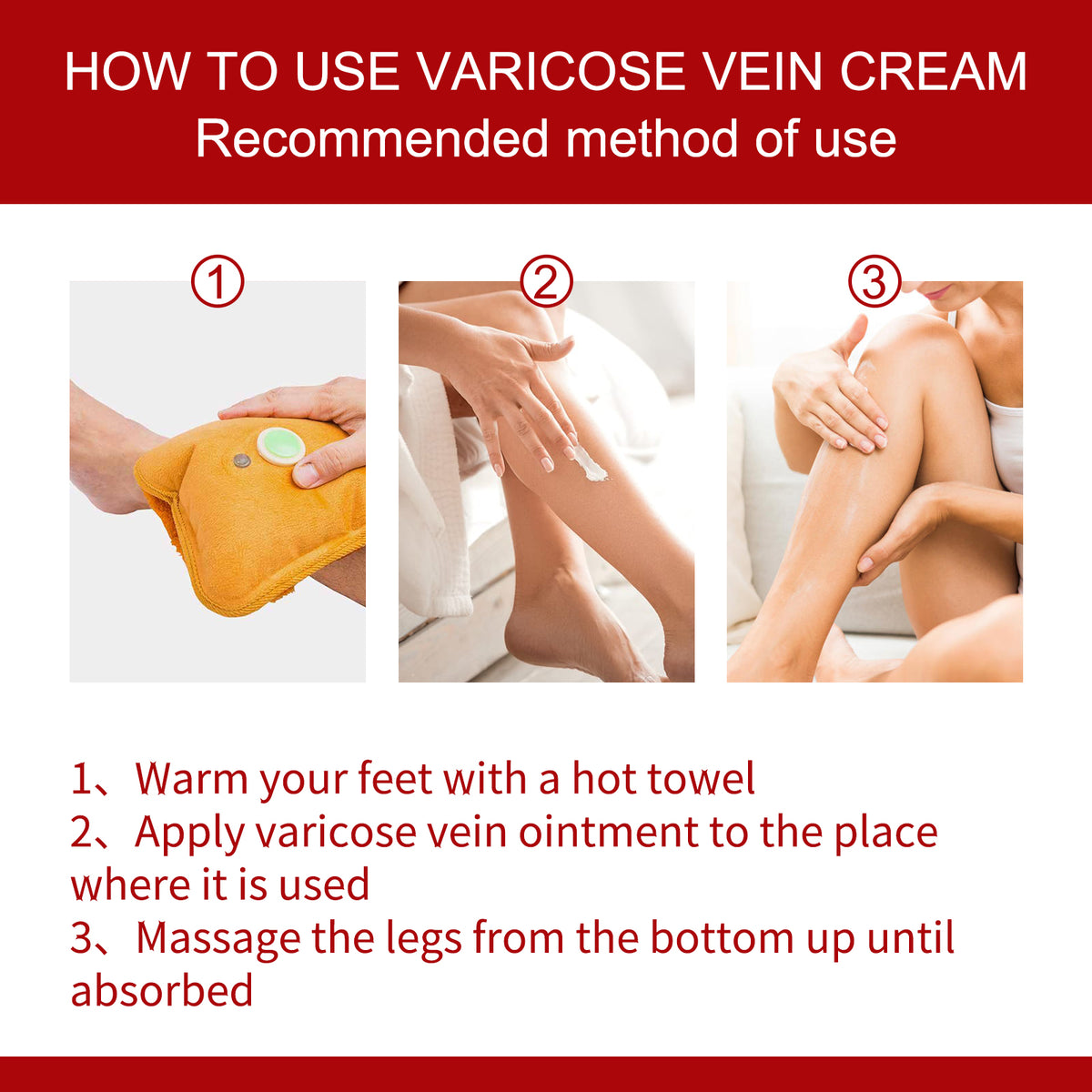 Leg Cream for Warming Massage Care