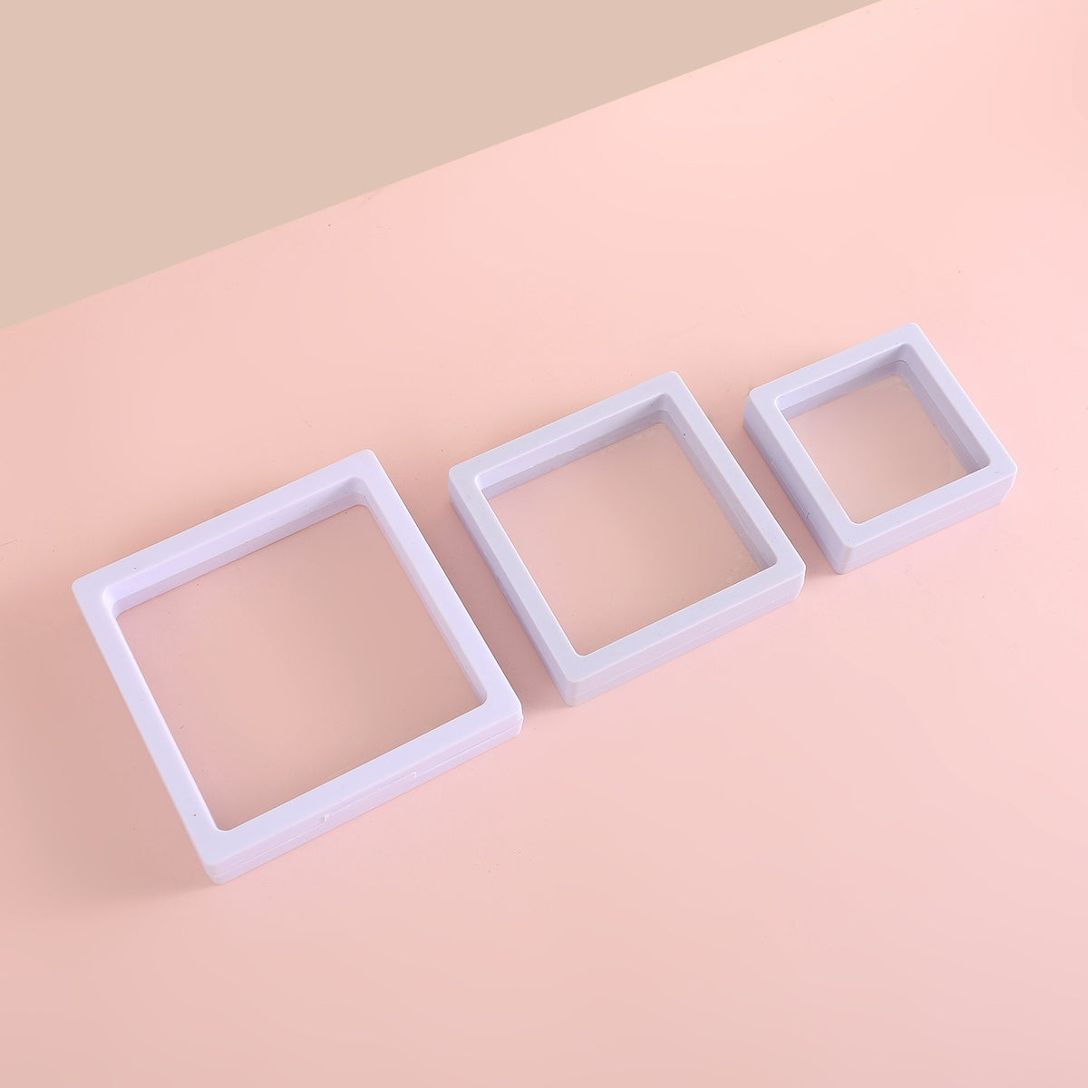 Clear Suspension Jewelry Box Set for Rings & Earrings