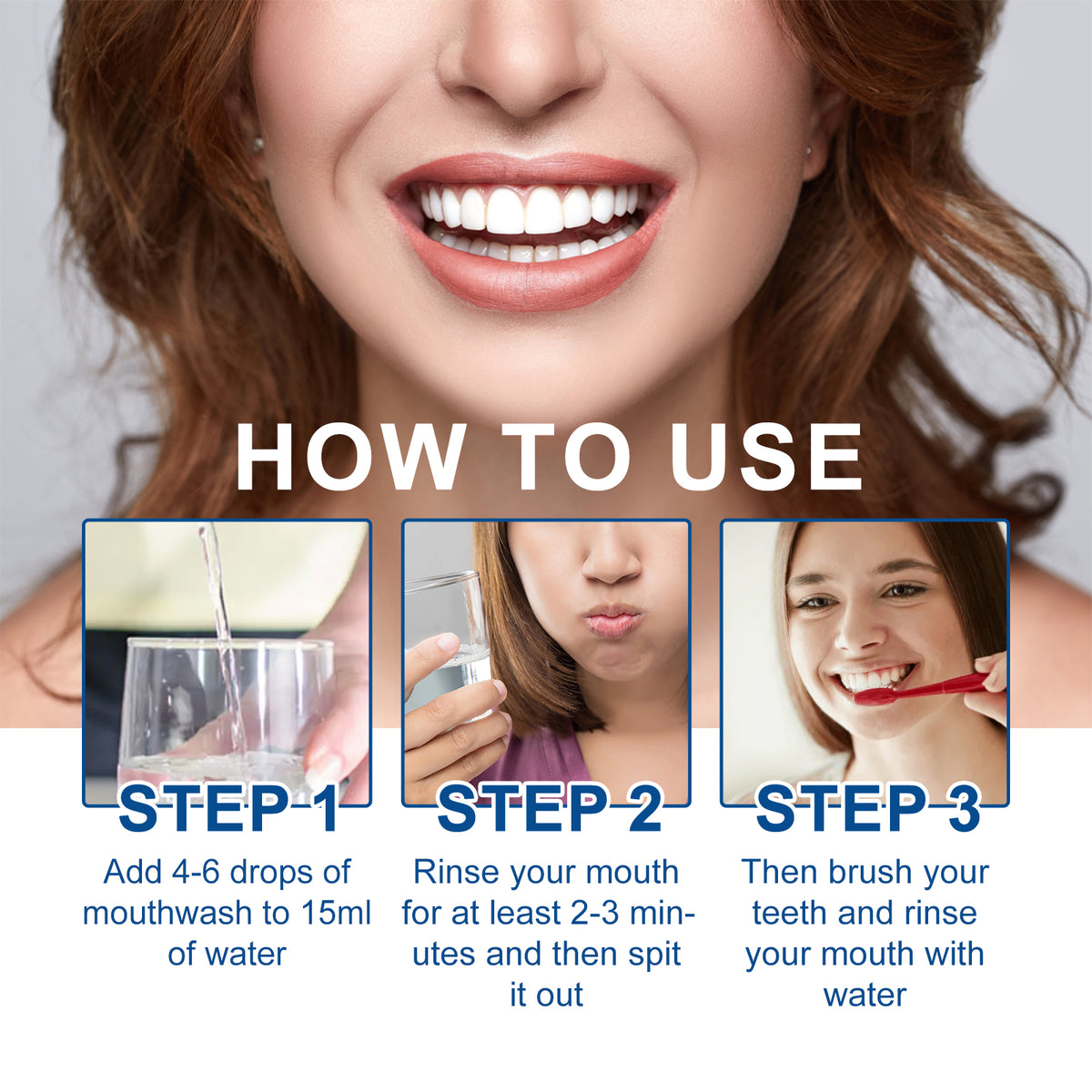 Coconut Mint Mouth Wash for Whiter Teeth & Fresh Breath