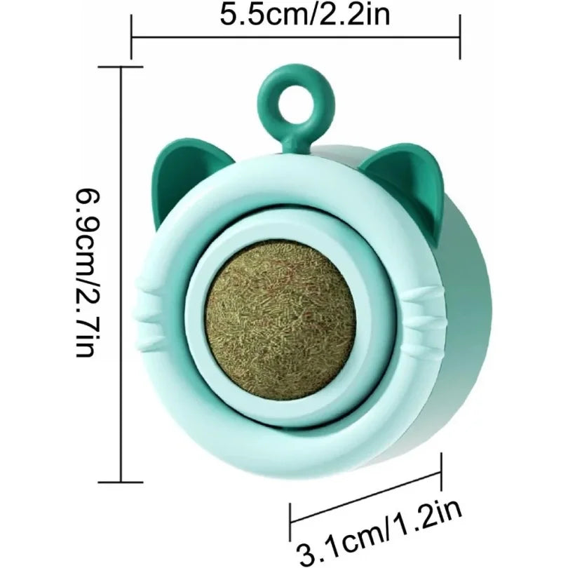 Cat Mint Ball Toy for Indoor Dental Enrichment Play