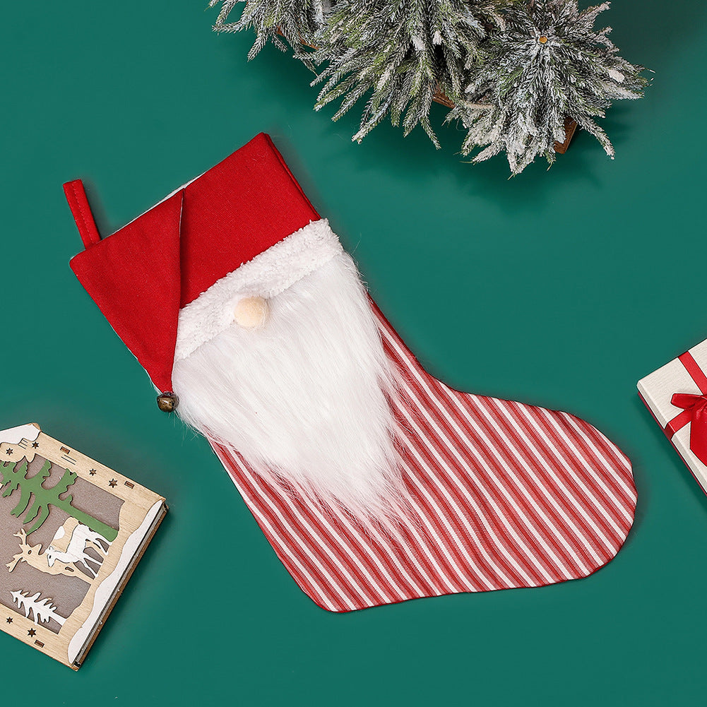 Christmas Dwarf Stocking – Whimsical Santa Mantel Decor