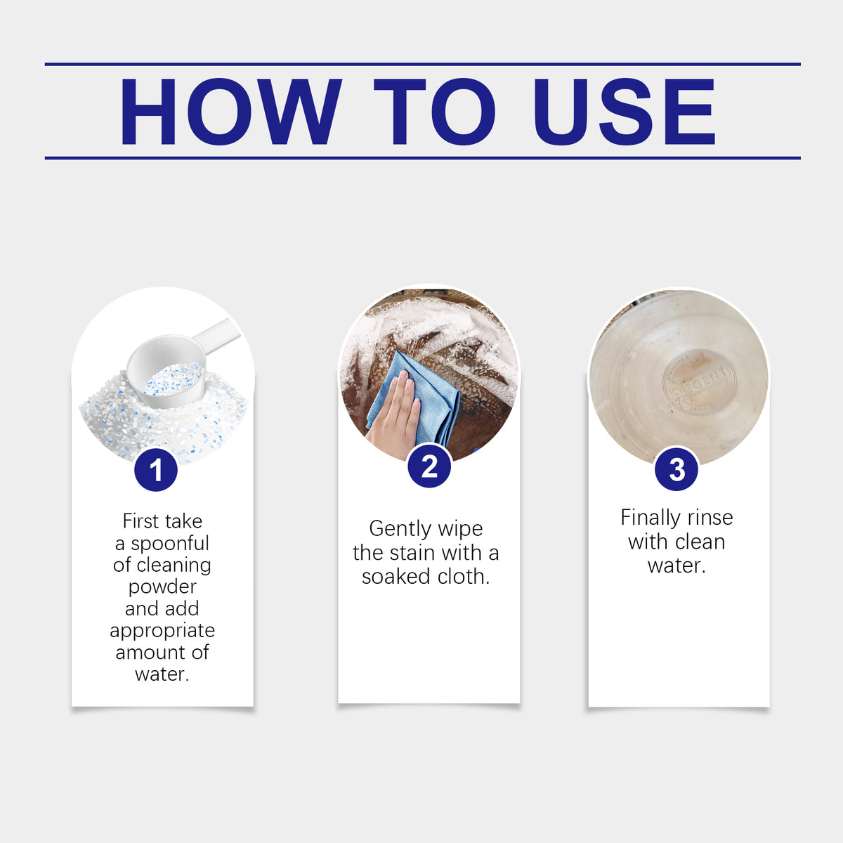 Kitchen Cleaning Powder for Stainless Steel Appliance Shine