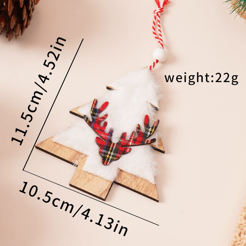 Wooden Christmas Ornaments for a Cozy Nordic Tree Set