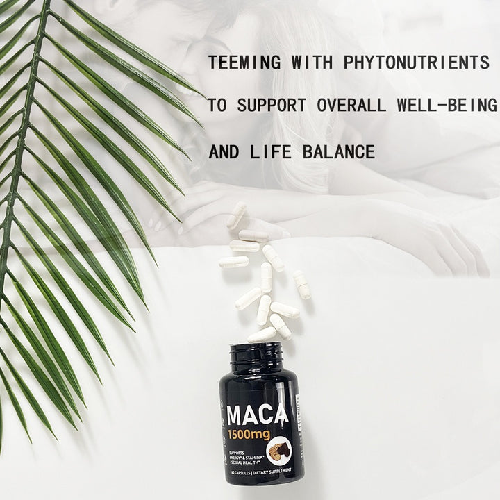 Maca Root Extract Capsules — 1500mg Natural Energy & Stamina