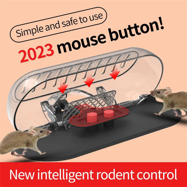 Transparent Mouse Trap: Large Opening, Sensitive Pedal