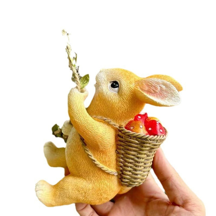 Climbing Rabbit Wall Hanging for Outdoor Garden Decor