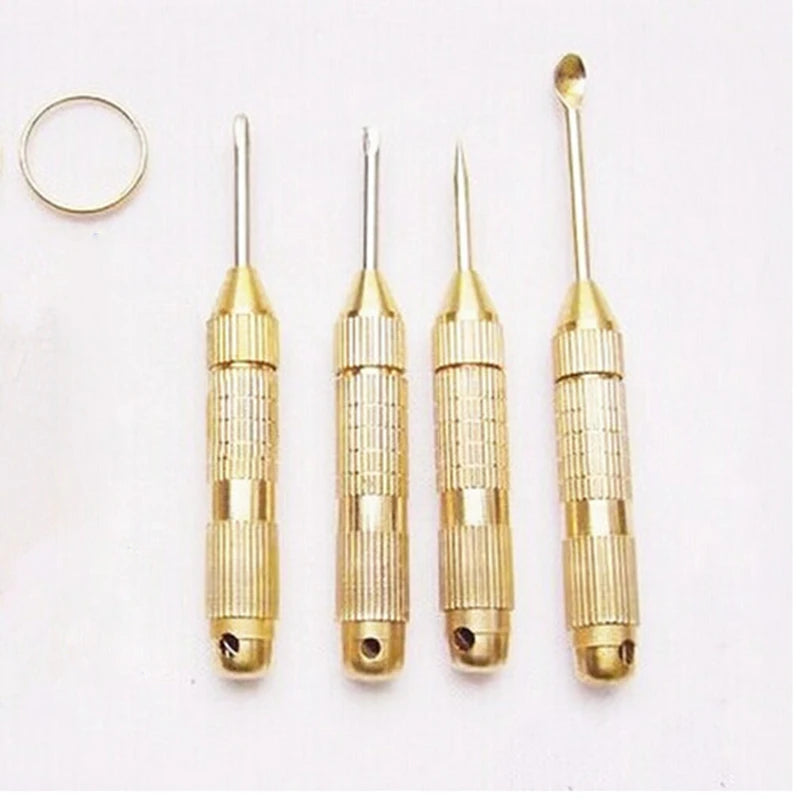 Ear Pick Tool Set — 4‑in‑1 Pocket Keychain with Screwdrivers