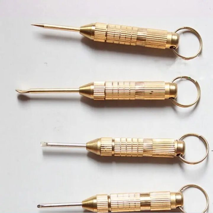 Ear Pick Tool Set — 4‑in‑1 Pocket Keychain with Screwdrivers