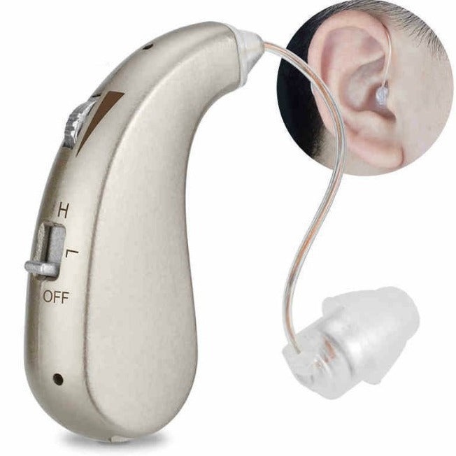 Lightweight Behind-Ear Hearing Amplifier for Seniors