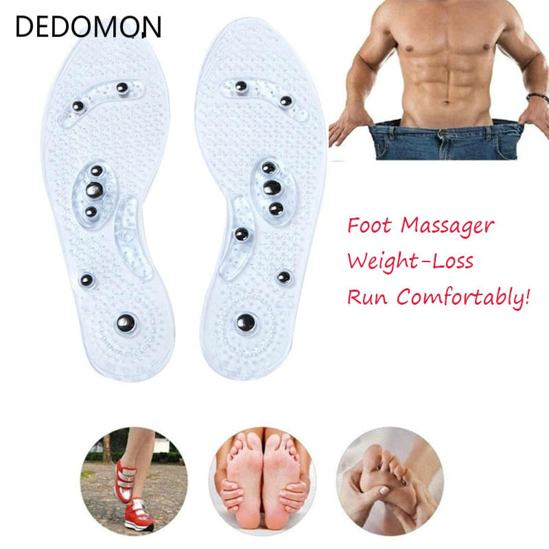 Clear Silicone Massage Insoles for Tired Feet All Day