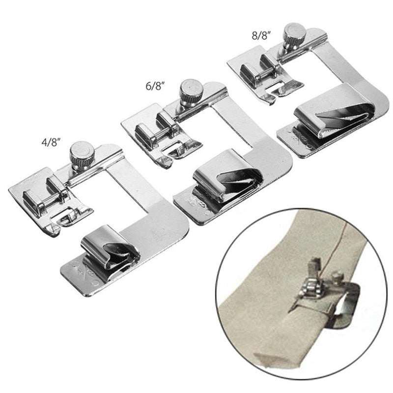 Rolled Hem Presser Feet Set for Neat, Even Hems