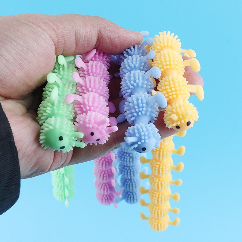16-Knot Caterpillar Fidget Toy for Stress Relief Play
