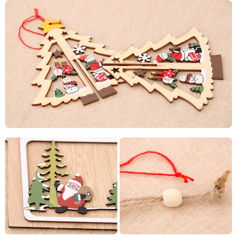 Wooden Christmas Ornaments for Dimensional Holiday Charm