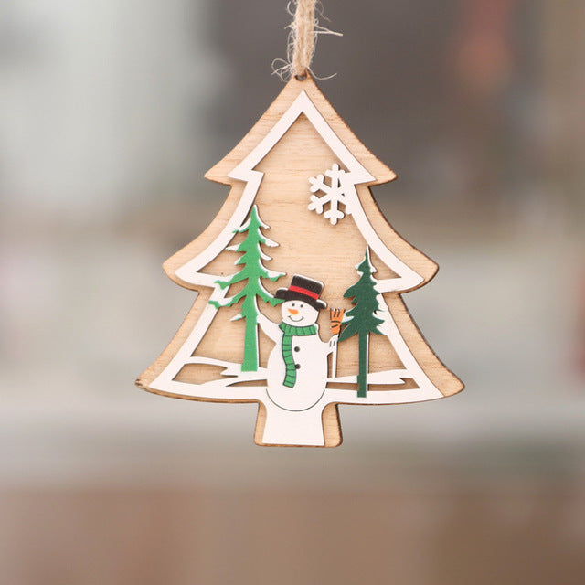 Wooden Christmas Ornaments for Dimensional Holiday Charm