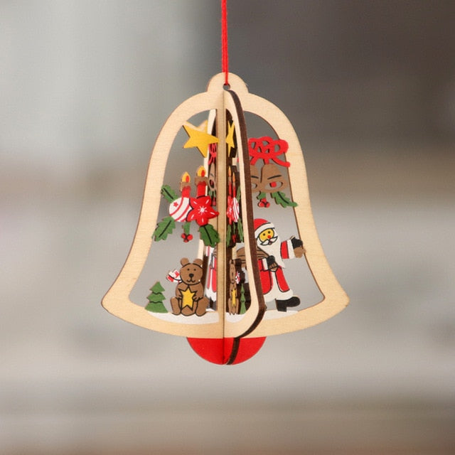 Wooden Christmas Ornaments for Dimensional Holiday Charm