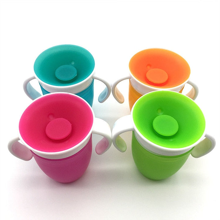 360° Baby Learning Cup – Leak-Resistant 240ML Tumbler