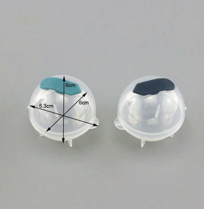 Large Ice Ball Mold for Whiskey: Clear 5cm Spheres