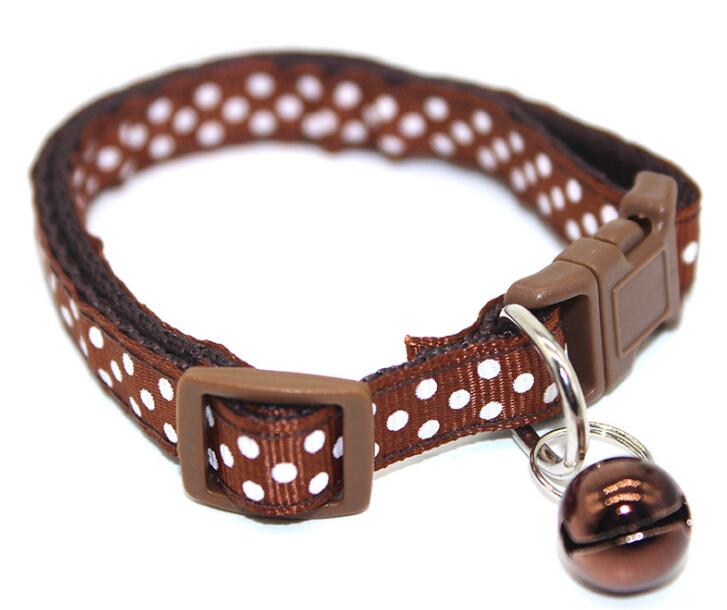 Adjustable Cat Collar with Bell for Small Pets, 6 Colors