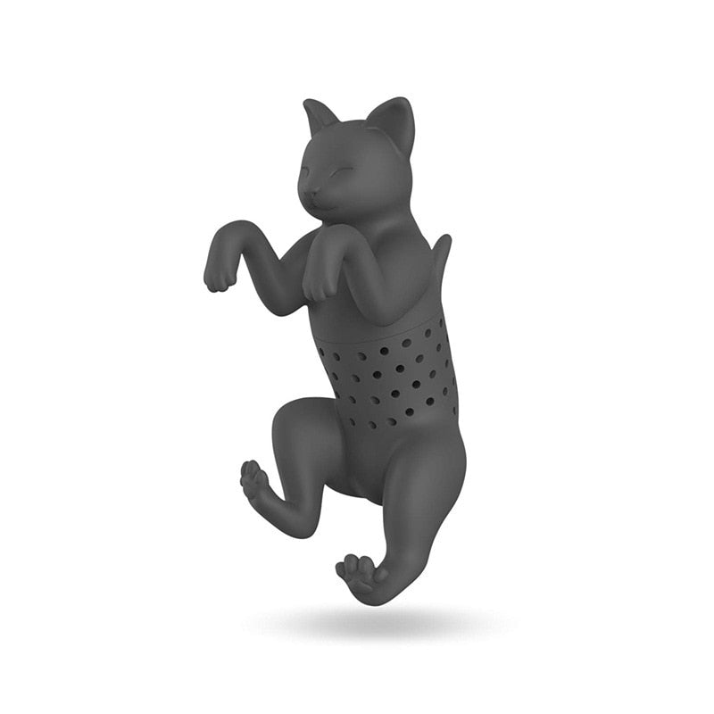 Reusable Cat Tea Infuser Silicone Loose Leaf Strainer