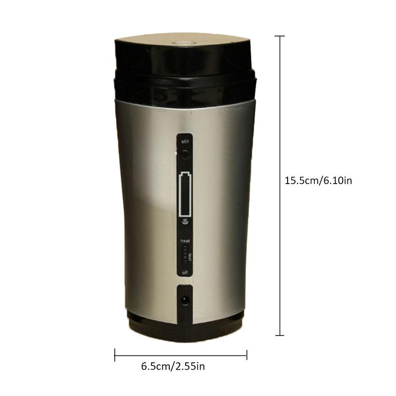 Self-Stirring Heated Coffee Mug with USB Charging Base