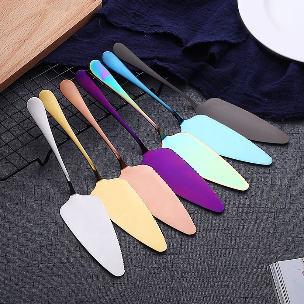 Serrated Stainless Steel Cake Server for Clean Slices