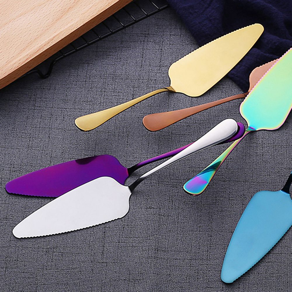 Serrated Stainless Steel Cake Server for Clean Slices