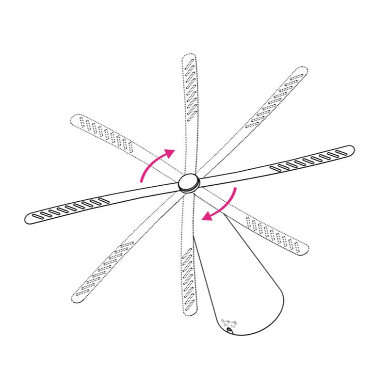 Fly Repellent Fan for Outdoor Meals, Battery-Powered
