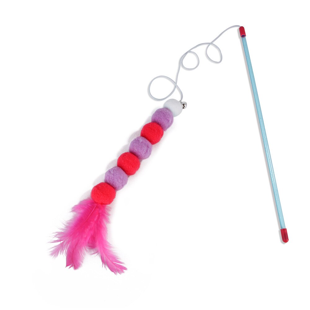 Cat Teaser Wand Toy for Interactive Indoor Cat Play