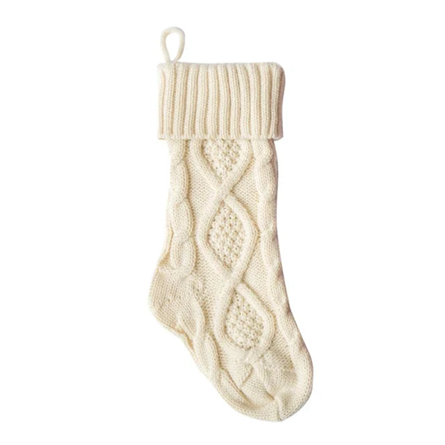 Knitted Christmas Stocking for Cozy Gift-Giving Decor