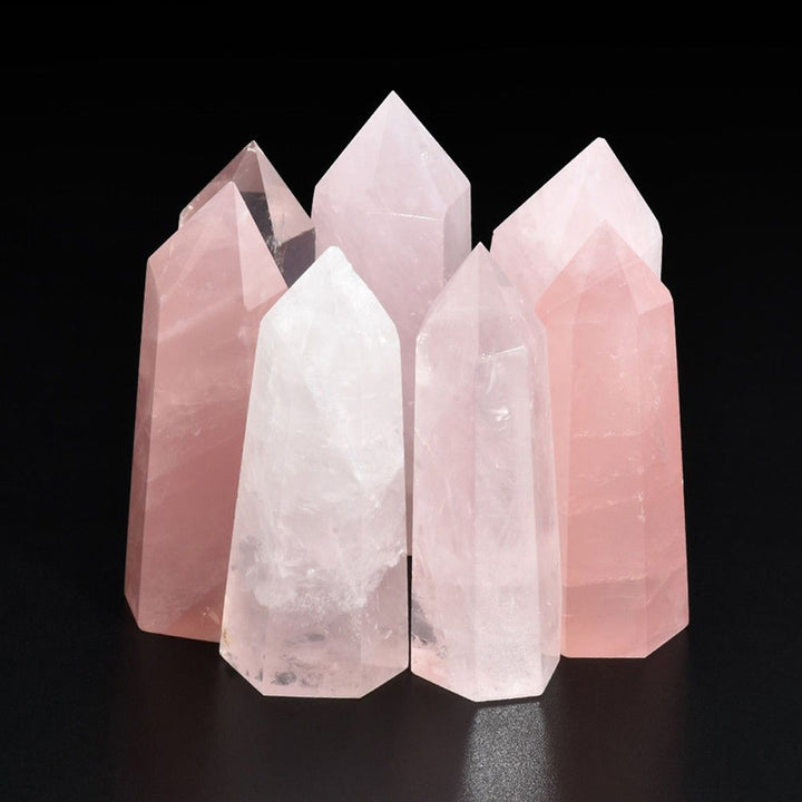Rose Quartz Crystal Point Decor for Serene Spaces